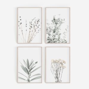 Nordic Style Plant Canvas Painting